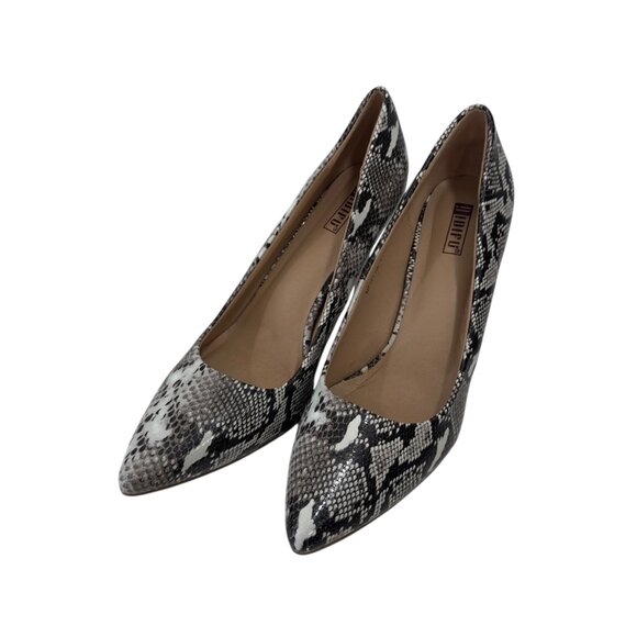 IDIFU Fashion Faux Leather Snake-Print Pointed-Toe High Heels Women SZ 11 - Picture 8 of 16